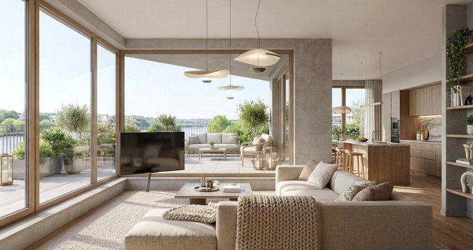 Achat / Vente immobilier neuf Boulogne-Billancourt en bord de Seine (92100) - Réf. 13874