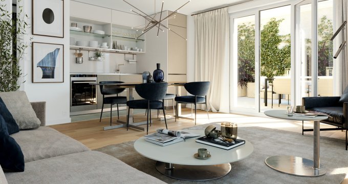 Achat / Vente immobilier neuf Colombes proche quai de Seine à 4 min à pied du tramway T2 (92700) - Réf. 13338