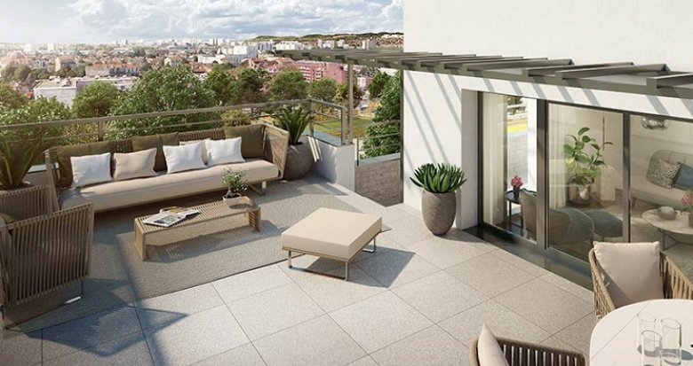 Achat / Vente immobilier neuf Bois-Colombes au coeur de l'écoquartier Pompidou Le Mignon (92270) - Réf. 5592