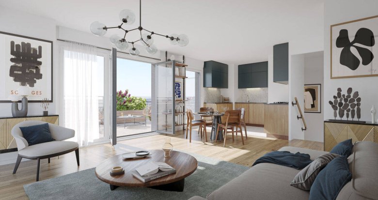 Achat / Vente immobilier neuf Châtillon quartier du Plateau à 750 m du tramway T6 (92320) - Réf. 9313