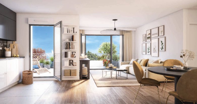 Achat / Vente immobilier neuf Clamart au cœur du quartier Grand Canal (92140) - Réf. 7007
