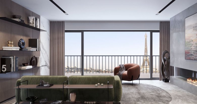 Achat / Vente immobilier neuf Paris 15 proche métro Bir-Hakeim (75015) - Réf. 7442