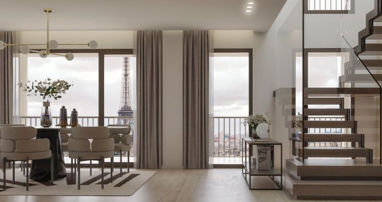 Achat / Vente immobilier neuf Paris 15 proche métro Bir-Hakeim (75015) - Réf. 7442