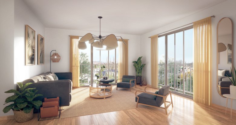 Achat / Vente immobilier neuf Rueil-Malmaison quartier calme avec vues sur Paris (92500) - Réf. 8412