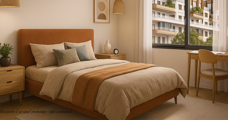 Achat / Vente immobilier neuf Villeneuve-la-Garenne à 4 km de la Porte de Saint-Ouen (92390) - Réf. 13582