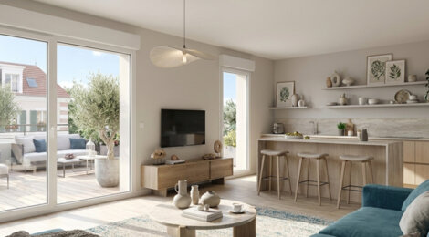 Programme immobilier neuf Les Cottages Léonard de Vinci - Antony : logements neufs sécurisés et verdoyants proche des transports (92160) - Référence : 15069