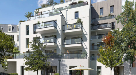 Programme immobilier neuf Les Terrasses Voltaire - Asnières-sur-Seine : logements neufs T2–T5 proche du métro 13 (92600) - Référence : 15826