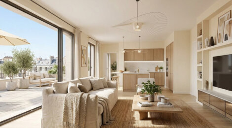 Programme immobilier neuf 77 MARNE - Asnières-sur-Seine résidence neuve près Transilien J et L (92600) - Référence : 17882