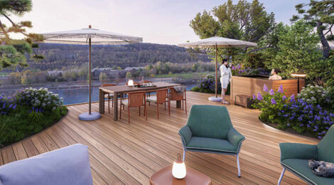 Programme immobilier neuf TERRASSES EN SEINE - Boulogne-Billancourt vues Seine proche métro 15 et 9 (92100) - Référence : 16598