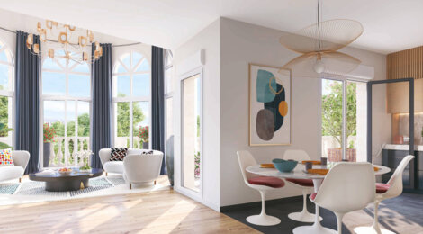 Programme immobilier neuf Panorama Beaurivage - Les Naïades - Clamart adresse résidentielle proche Bois de la Garenne (92140) - Référence : 17431