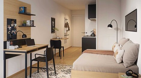 Programme immobilier neuf OPUS - Colombes à résidence étudiante à 5 min de marche du tramway ligne 2 (92700) - Référence : 16602