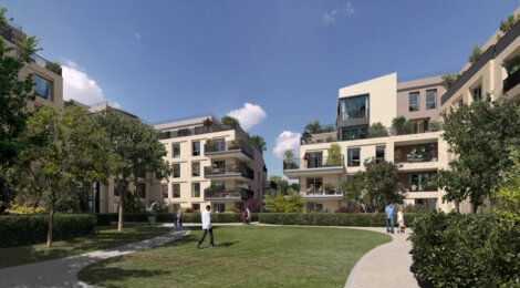 Programme immobilier neuf Les Terrasses de L'Hippodrome - Garches : logements neufs lumineux et sécurisés avec vue sur Saint-Cloud (92380) - Référence : 14963