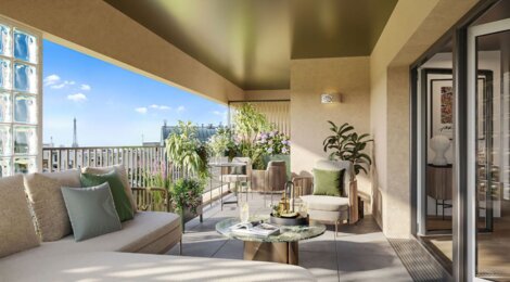 Programme immobilier neuf NUANCES - Issy-les-Moulineaux : logements neufs sécurisés et verdoyants proche des transports (92130) - Référence : 16935