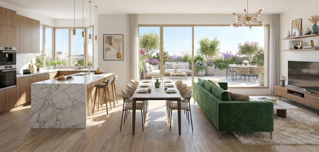 Programme immobilier neuf Les Portes de Seine - Asnières-sur-Seine adresse neuve proche Seine et RER C (92600) - Référence : 17264