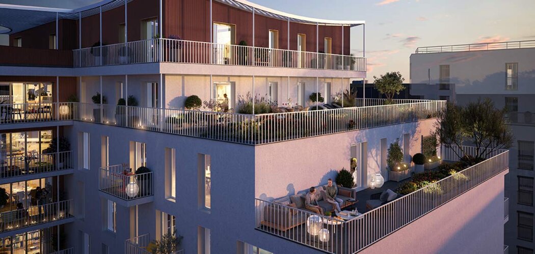 Programme immobilier neuf Hisséo - Bois-Colombes : logements neufs lumineux et sécurisés proche du métro (92270) - Référence : 7463