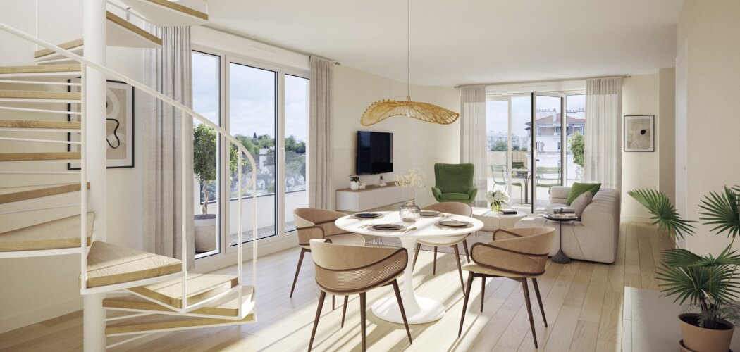 Programme immobilier neuf L'avant-garde - Bourg-La-Reine : logements neufs sécurisés et verdoyants proche des transports (92340) - Référence : 15425