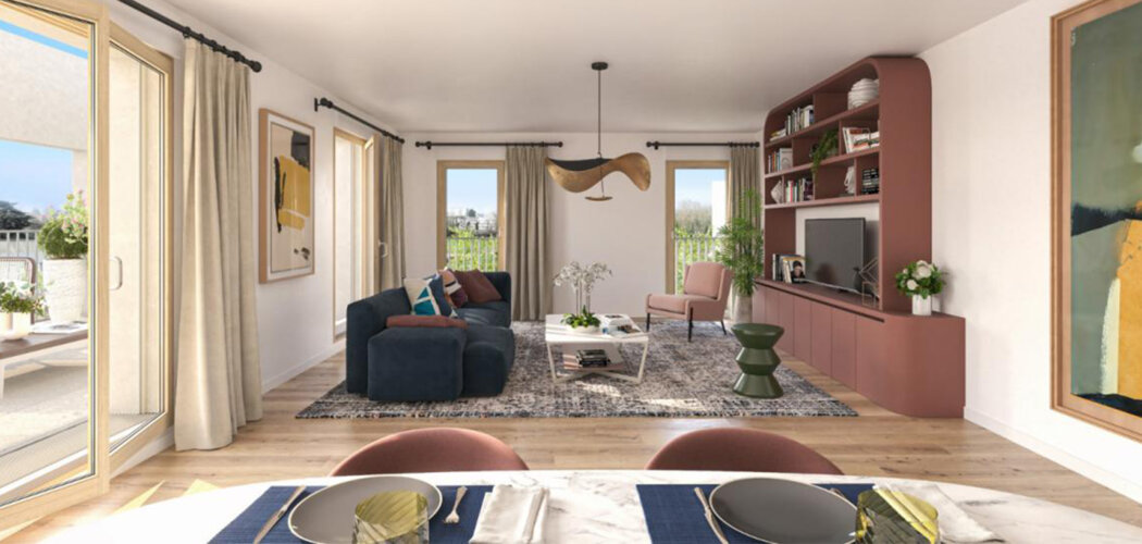 Programme immobilier neuf LATITUDE SEINE - Clichy logements du studio au 5 pièces près de Paris (92110) - Référence : 17818