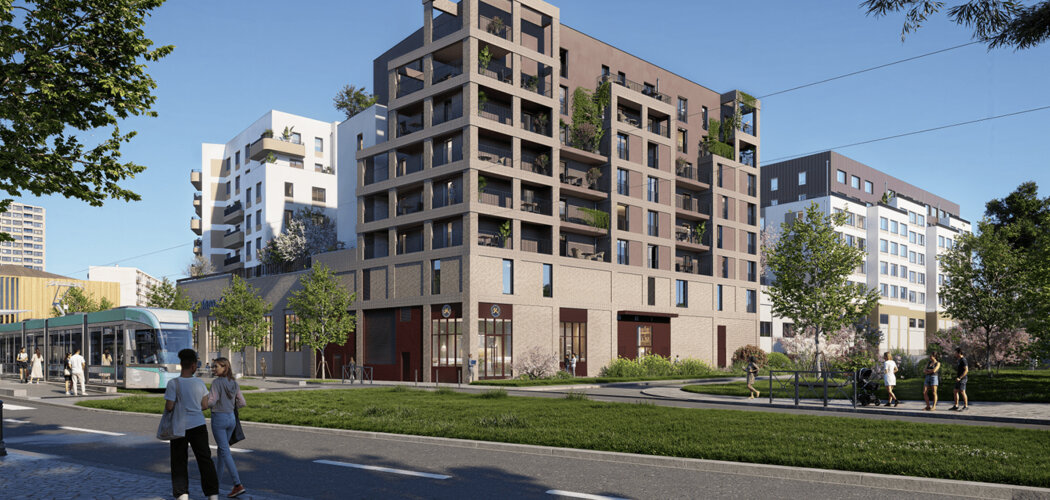 Programme immobilier neuf Carré Caillebotte - Colombes résidence verdoyante proche gare Transilien J (92700) - Référence : 17611