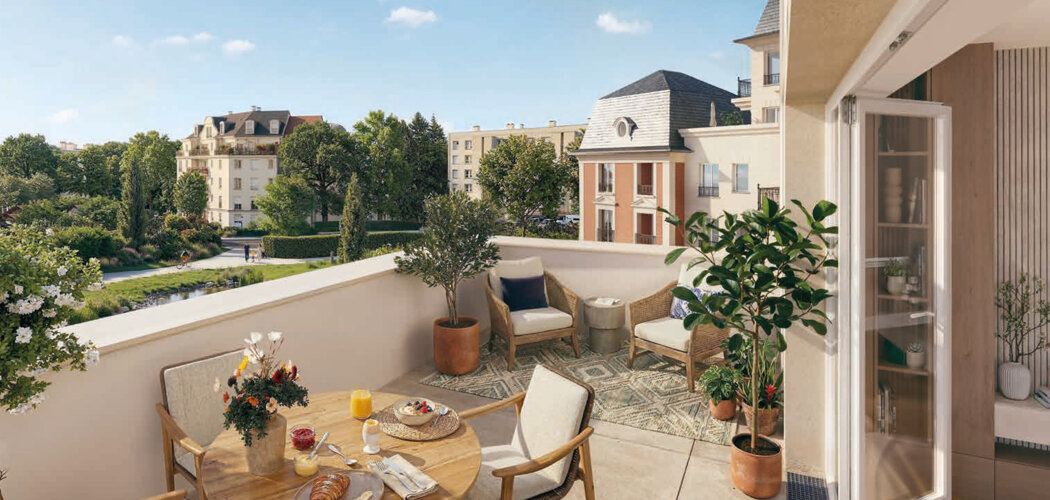 Programme immobilier neuf SCENE 3 - QUARTIER DES ARCHITECTES - Le Plessis-Robinson résidence verdoyante à 200 m du tram T10 (92350) - Référence : 18522