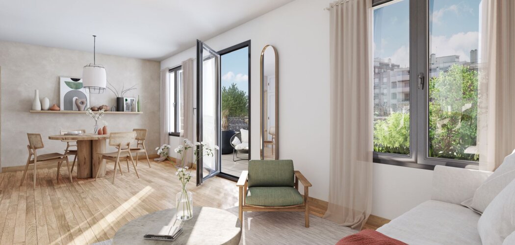 Programme immobilier neuf LES TERRASSES DE LA ROTONDE - Paris 12 à deux pas du métro 8 Porte de Charenton (75012) - Référence : 8875
