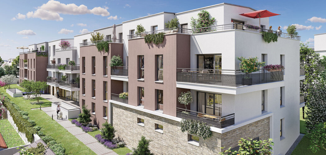 Programme immobilier neuf Le Clos des Berges - Villeneuve-la-Garenne logements du 2 au 4 pièces avec vue Seine (92390) - Référence : 17713