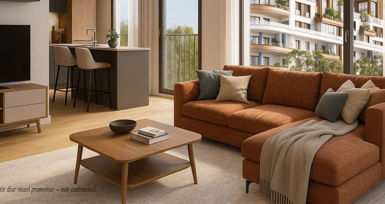 Achat / Vente immobilier neuf Villeneuve-la-Garenne à 4 km de la Porte de Saint-Ouen (92390) - Réf. 13582