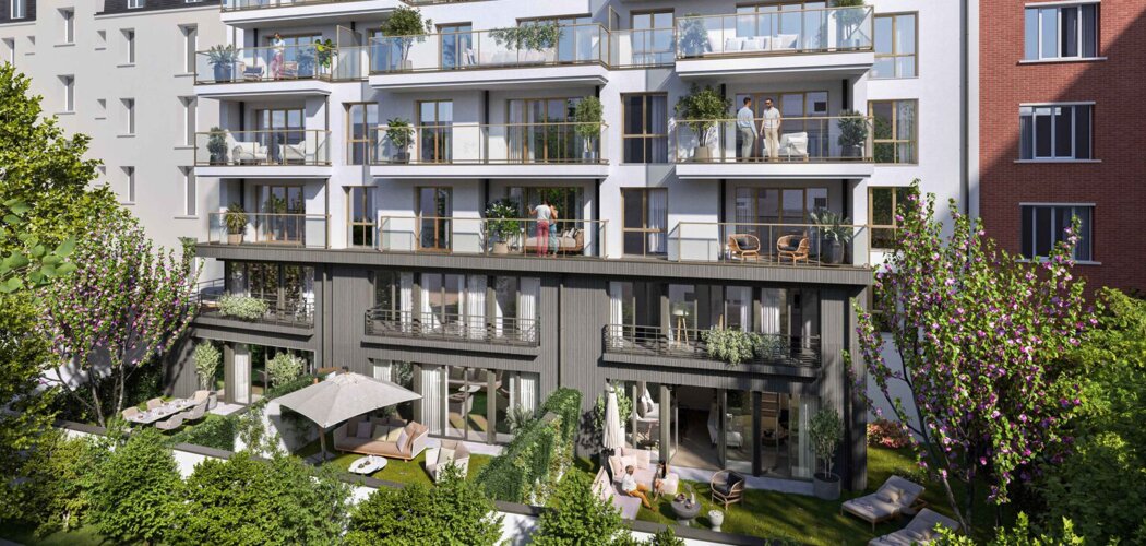 Programme immobilier neuf LES TERRASSES DU MARCHE - Boulogne-Billancourt résidence avec balcon près du métro (92100) - Référence : 18089